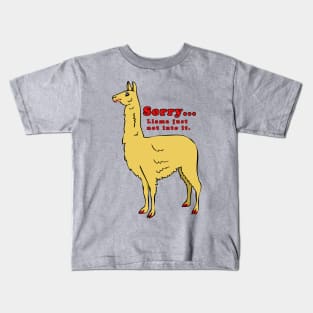 Sorry Llama Kids T-Shirt